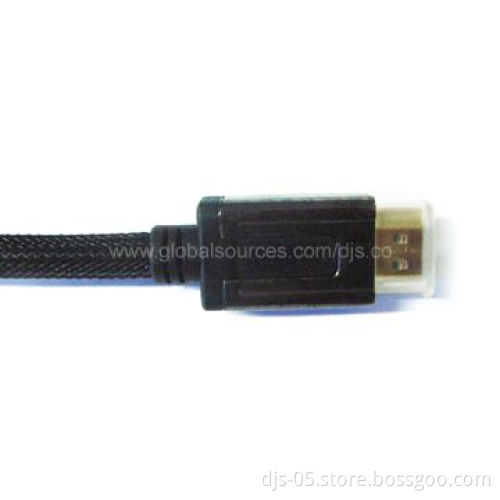 HDMI® Cable with Metal Shell and Nickel/Gold-plated Connector